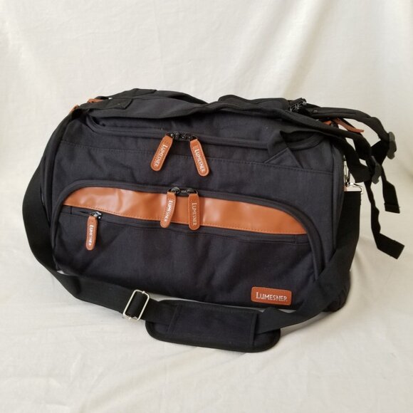 NWT! 38L Convertible Lightweight Duffel Backpack - Nylon/Polyester/Faux Leather - Picture 10 of 16
